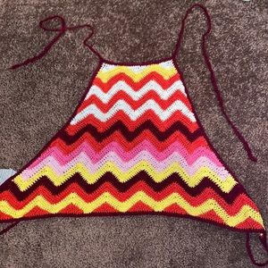 Crochet halter
